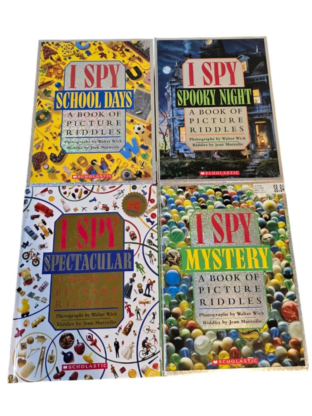 Vintage Scholastic I Spy Hardcover Picture Riddle Book Lot of 4 - Wick & Marzoll
